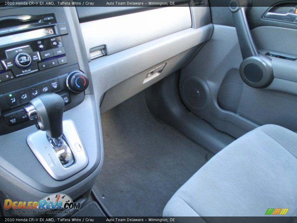 2010 Honda CR-V EX AWD Taffeta White / Gray Photo #15
