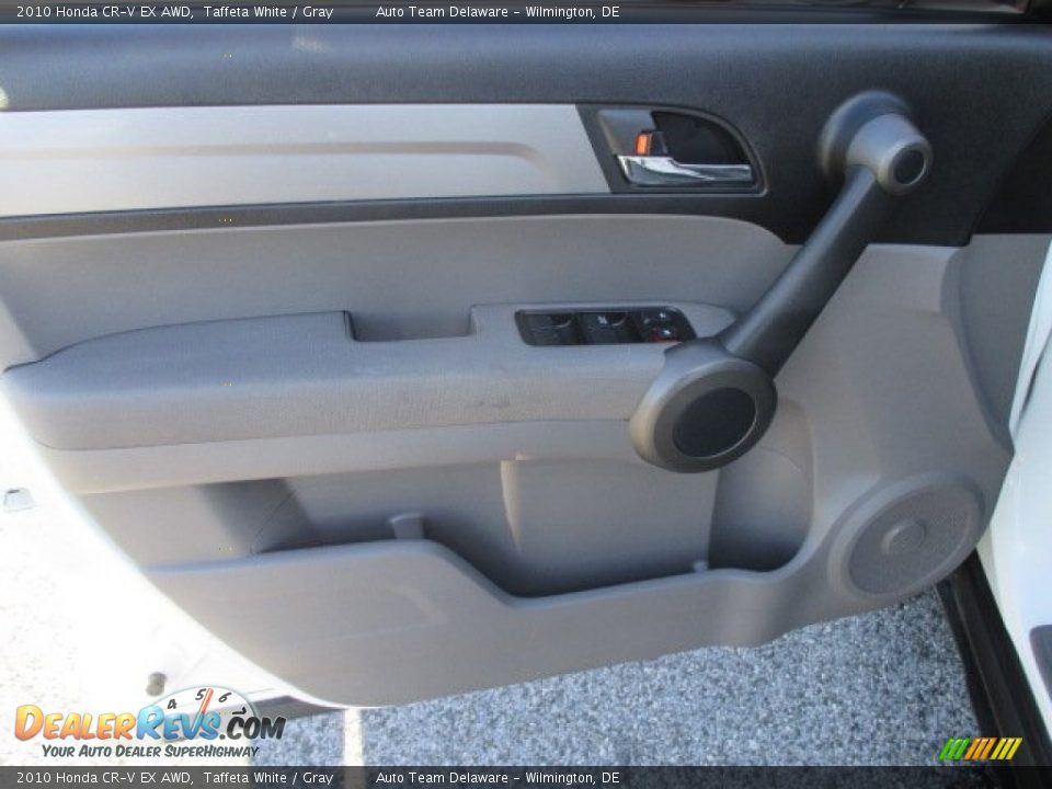 2010 Honda CR-V EX AWD Taffeta White / Gray Photo #24