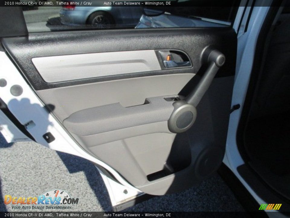 2010 Honda CR-V EX AWD Taffeta White / Gray Photo #25