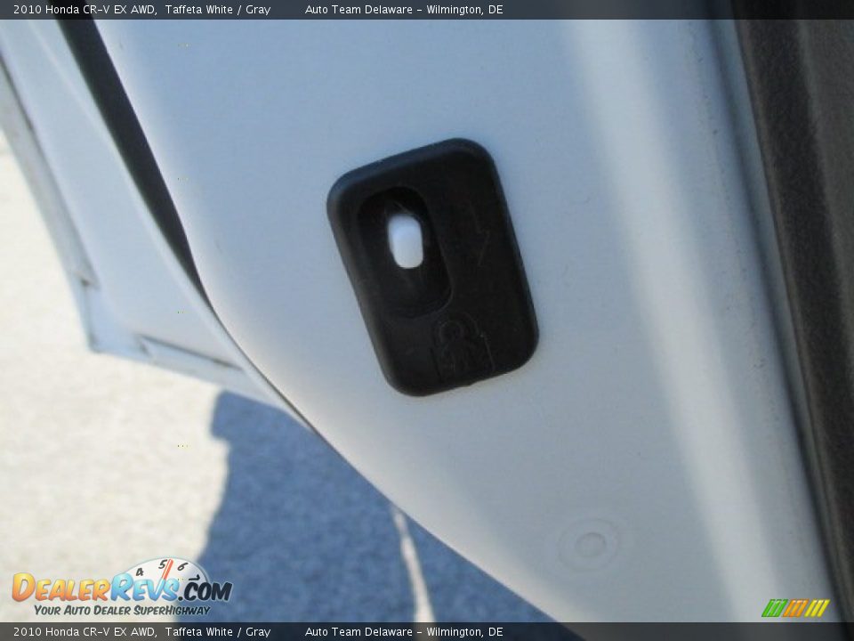 2010 Honda CR-V EX AWD Taffeta White / Gray Photo #26