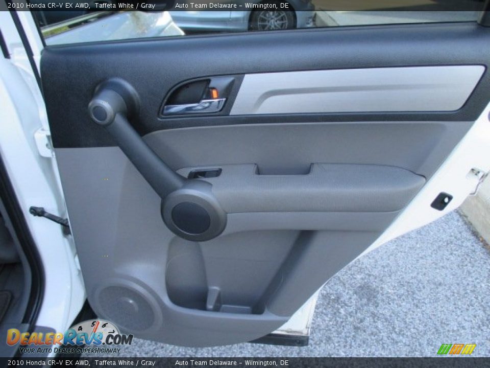 2010 Honda CR-V EX AWD Taffeta White / Gray Photo #28