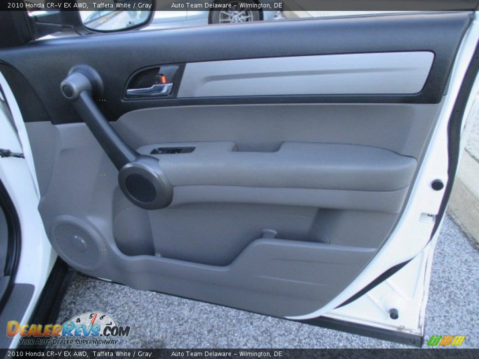 2010 Honda CR-V EX AWD Taffeta White / Gray Photo #29