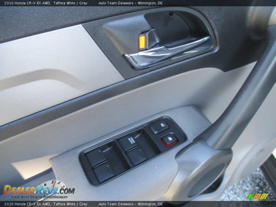 2010 Honda CR-V EX AWD Taffeta White / Gray Photo #32