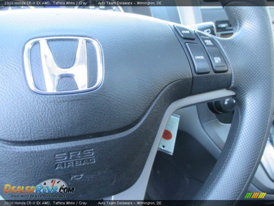 2010 Honda CR-V EX AWD Taffeta White / Gray Photo #34