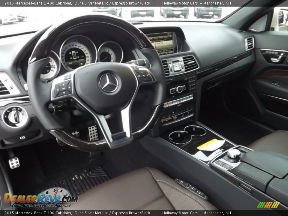 Espresso Brown/Black Interior - 2015 Mercedes-Benz E 400 Cabriolet Photo #8