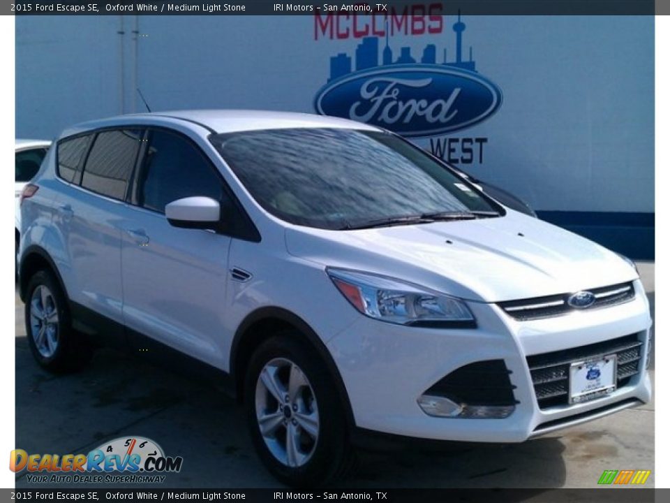 2015 Ford Escape SE Oxford White / Medium Light Stone Photo #1