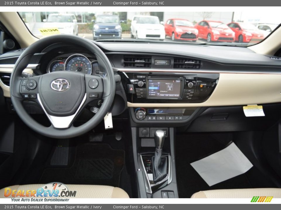 2015 Toyota Corolla LE Eco Brown Sugar Metallic / Ivory Photo #8