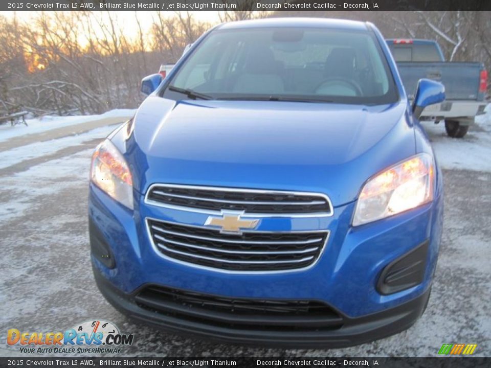 2015 Chevrolet Trax LS AWD Brilliant Blue Metallic / Jet Black/Light Titanium Photo #2