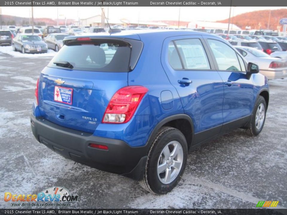 2015 Chevrolet Trax LS AWD Brilliant Blue Metallic / Jet Black/Light Titanium Photo #4