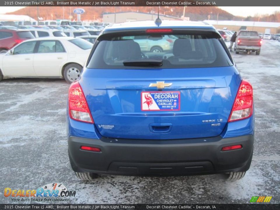2015 Chevrolet Trax LS AWD Brilliant Blue Metallic / Jet Black/Light Titanium Photo #5