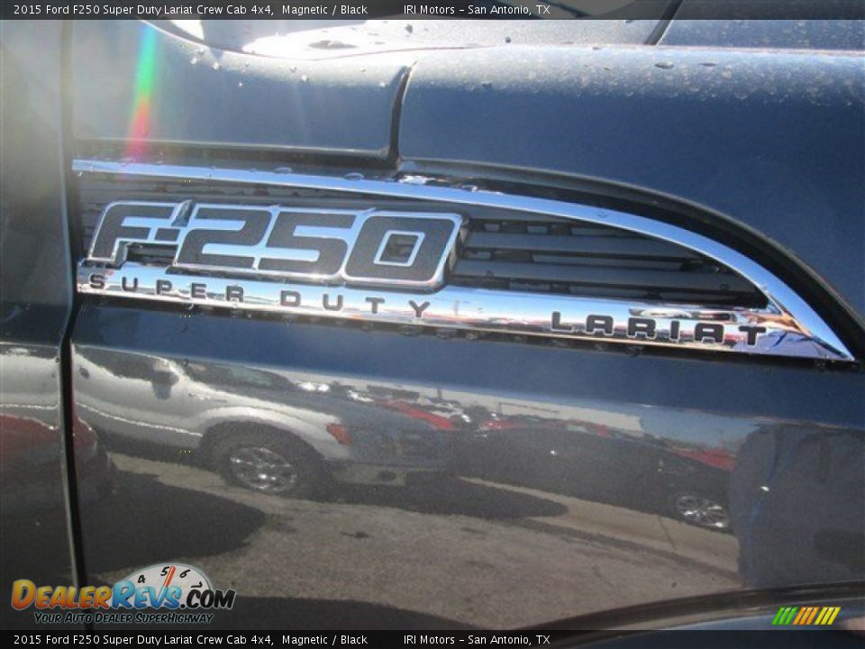 2015 Ford F250 Super Duty Lariat Crew Cab 4x4 Magnetic / Black Photo #5