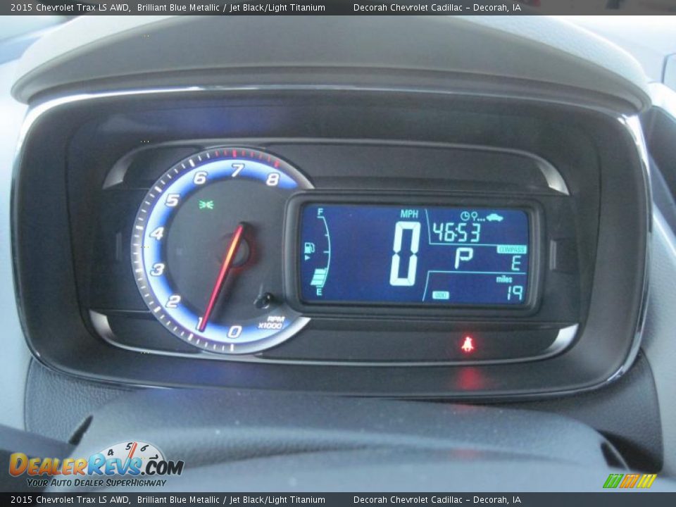 2015 Chevrolet Trax LS AWD Brilliant Blue Metallic / Jet Black/Light Titanium Photo #16