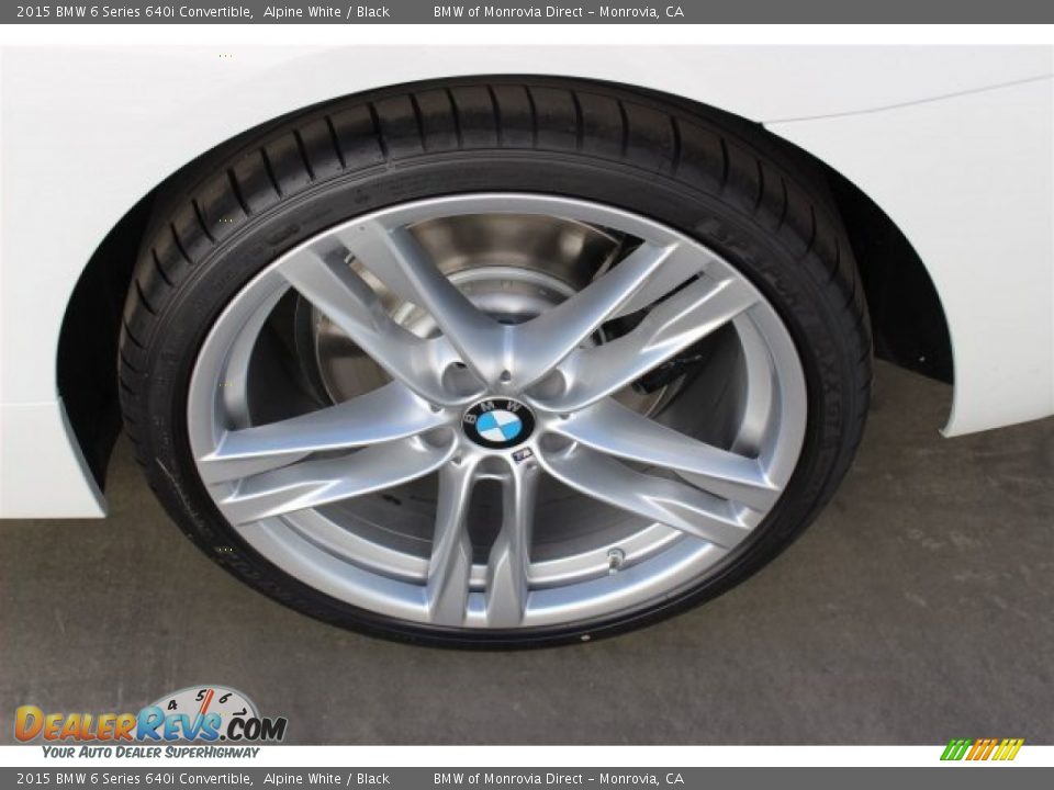 2015 BMW 6 Series 640i Convertible Alpine White / Black Photo #4