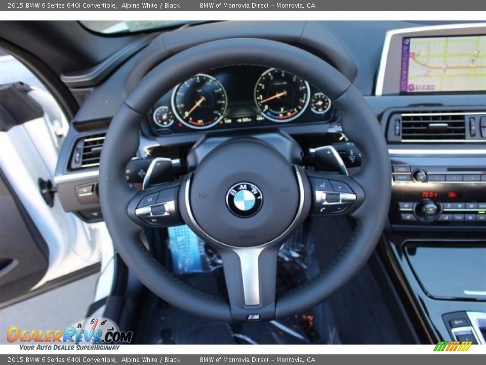 2015 BMW 6 Series 640i Convertible Steering Wheel Photo #8