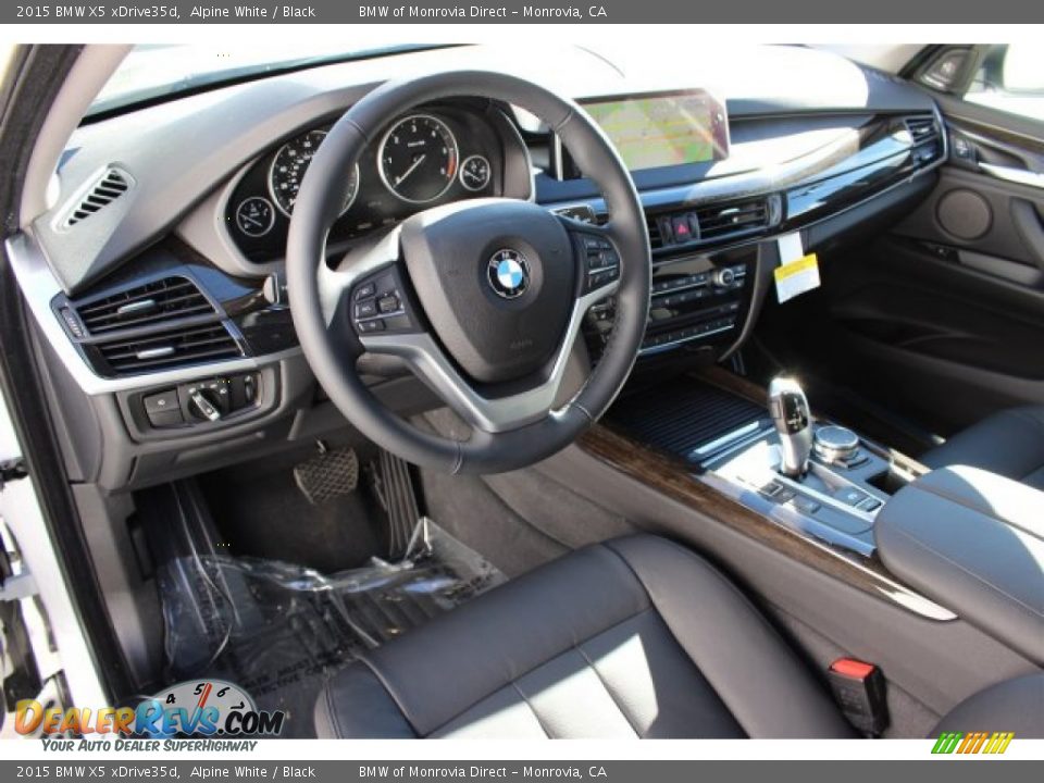 2015 BMW X5 xDrive35d Alpine White / Black Photo #7