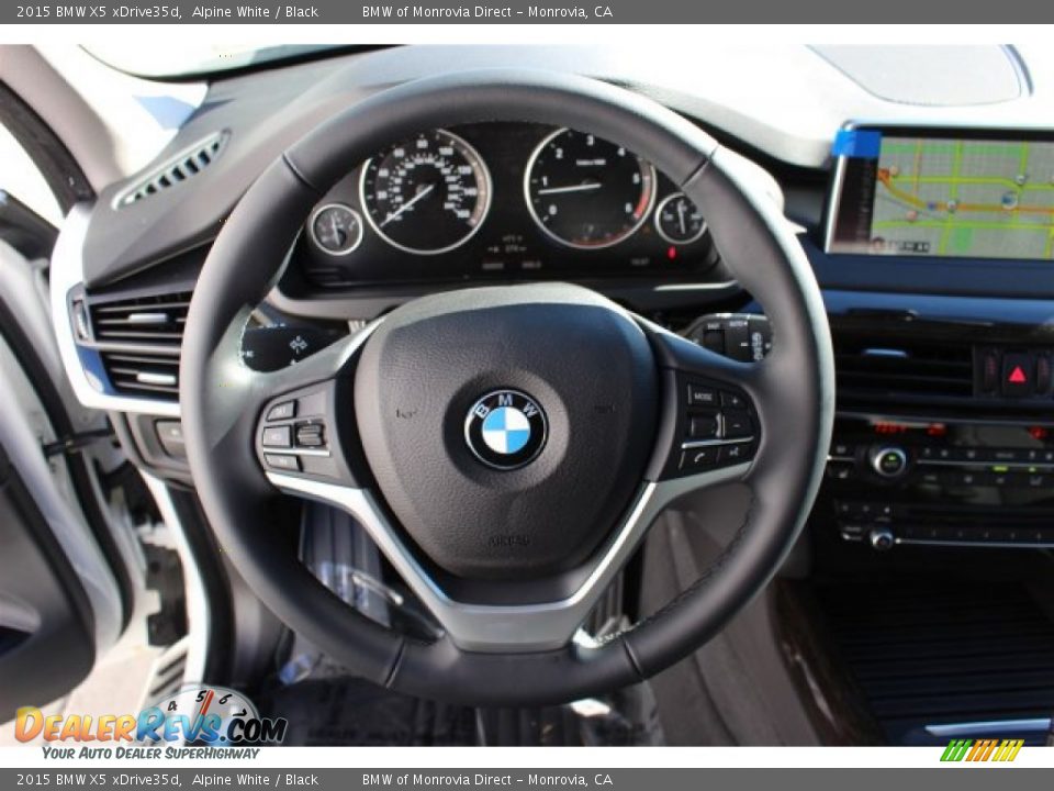 2015 BMW X5 xDrive35d Alpine White / Black Photo #9