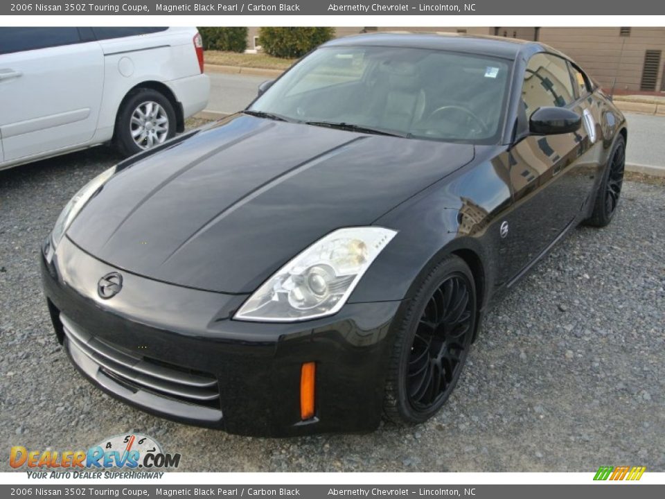 2006 Nissan 350Z Touring Coupe Magnetic Black Pearl / Carbon Black Photo #2