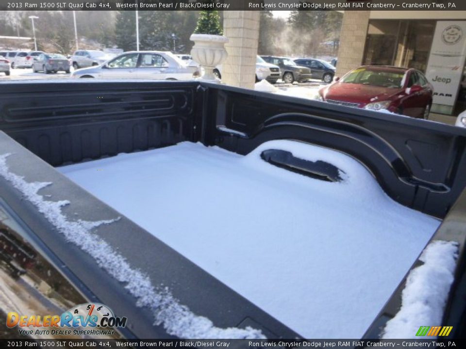 2013 Ram 1500 SLT Quad Cab 4x4 Western Brown Pearl / Black/Diesel Gray Photo #9