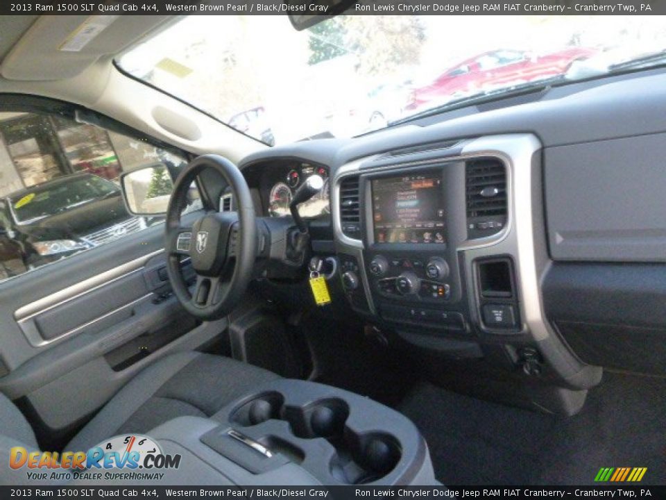 2013 Ram 1500 SLT Quad Cab 4x4 Western Brown Pearl / Black/Diesel Gray Photo #11