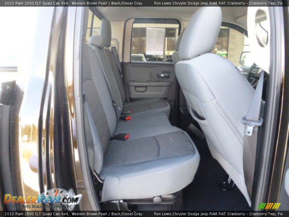 2013 Ram 1500 SLT Quad Cab 4x4 Western Brown Pearl / Black/Diesel Gray Photo #12