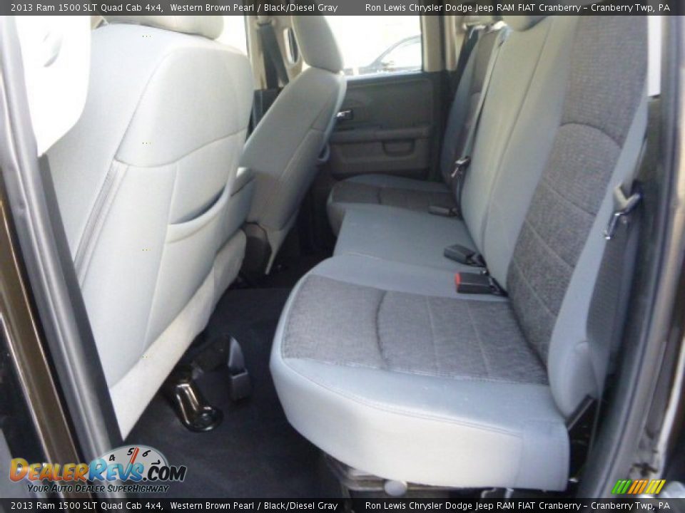 2013 Ram 1500 SLT Quad Cab 4x4 Western Brown Pearl / Black/Diesel Gray Photo #13