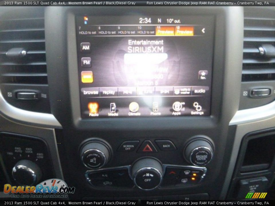 2013 Ram 1500 SLT Quad Cab 4x4 Western Brown Pearl / Black/Diesel Gray Photo #16