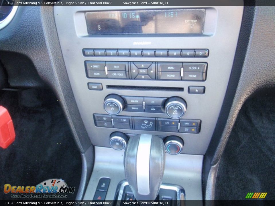 2014 Ford Mustang V6 Convertible Ingot Silver / Charcoal Black Photo #27