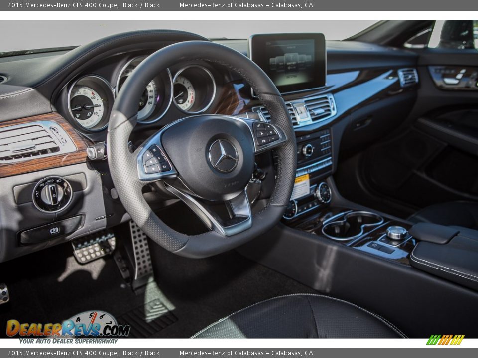 2015 Mercedes-Benz CLS 400 Coupe Black / Black Photo #5