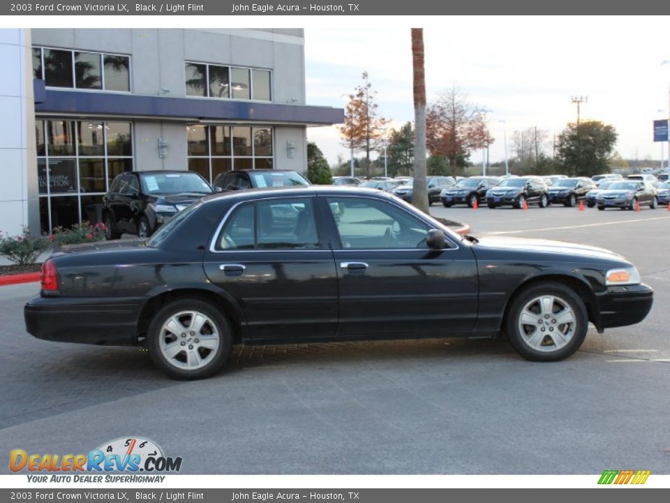 2003 Ford Crown Victoria LX Black / Light Flint Photo #3