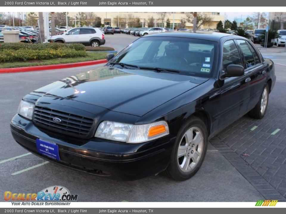 2003 Ford Crown Victoria LX Black / Light Flint Photo #5