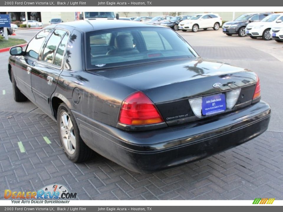 2003 Ford Crown Victoria LX Black / Light Flint Photo #6