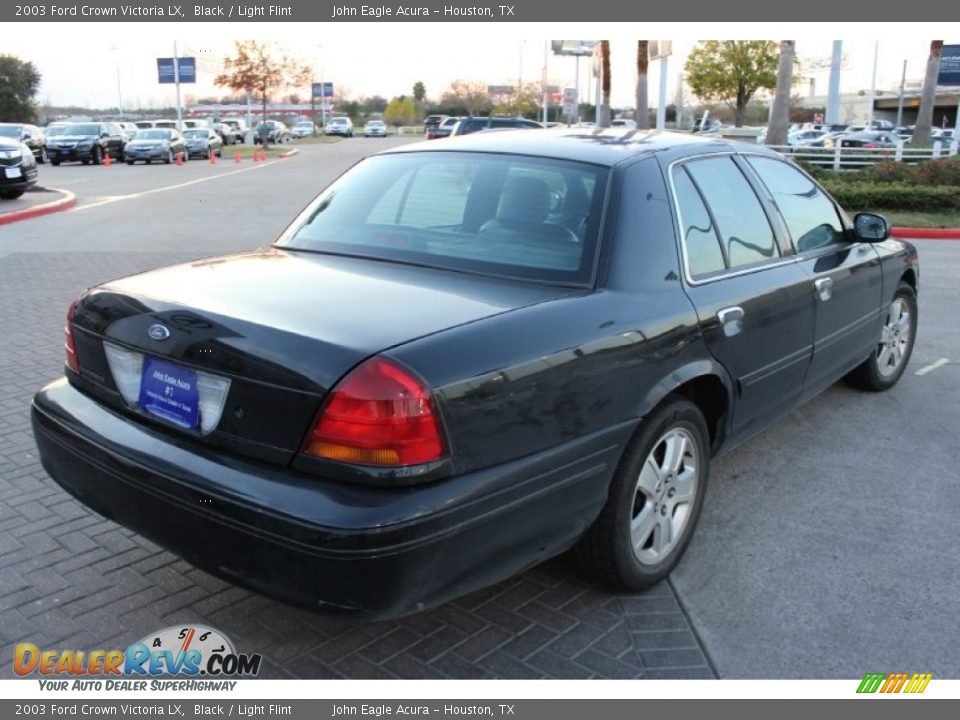 2003 Ford Crown Victoria LX Black / Light Flint Photo #8