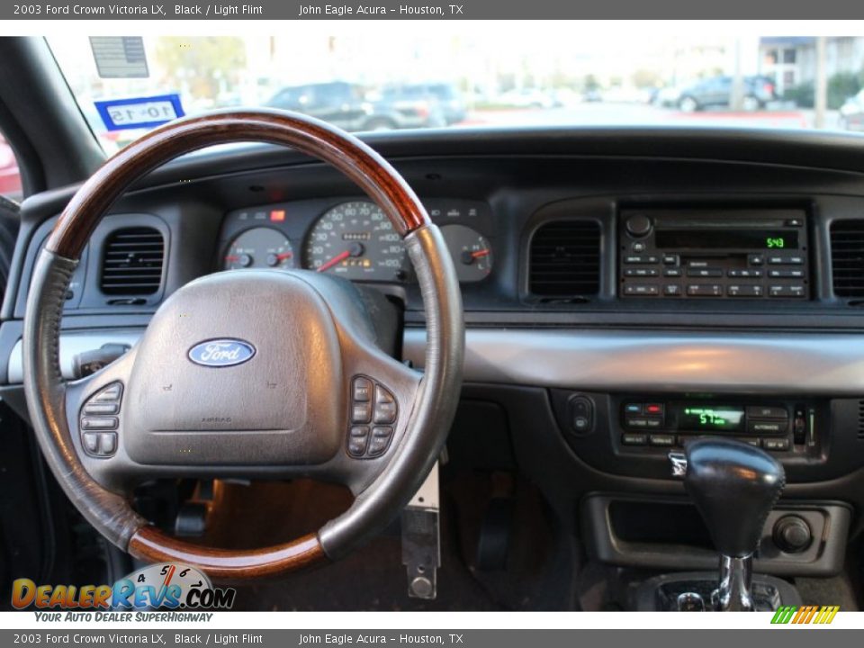 2003 Ford Crown Victoria LX Black / Light Flint Photo #25