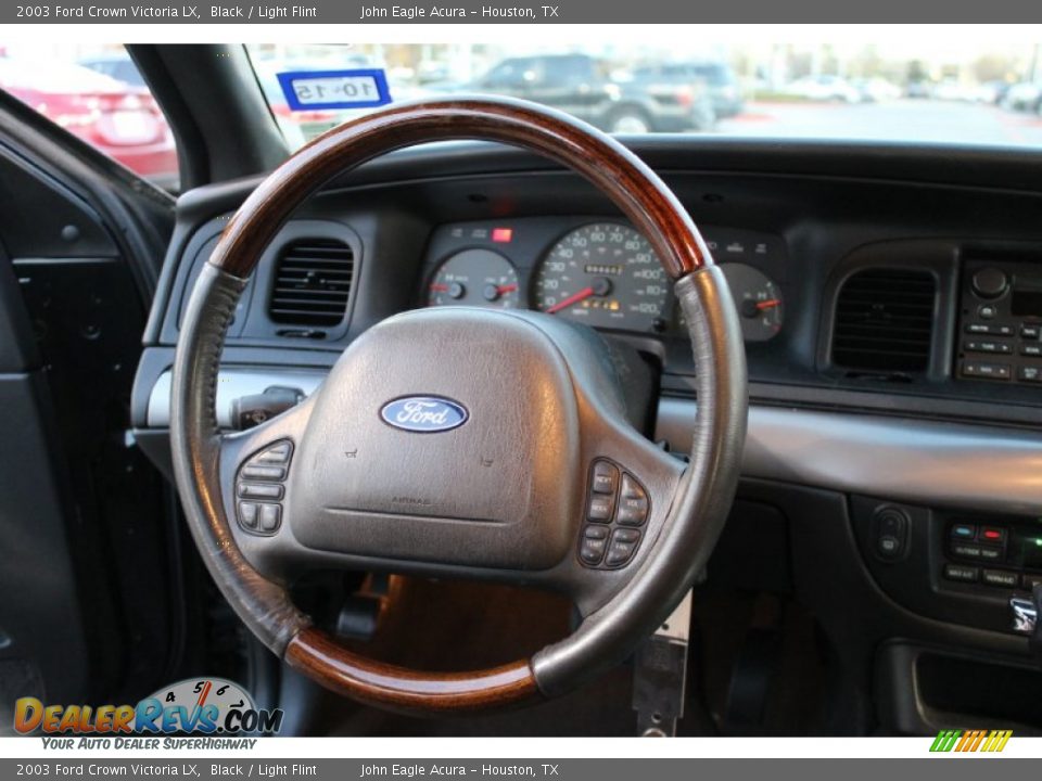 2003 Ford Crown Victoria LX Black / Light Flint Photo #26