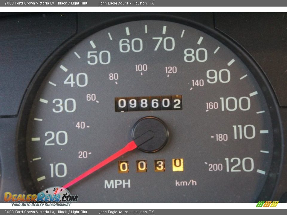2003 Ford Crown Victoria LX Black / Light Flint Photo #30