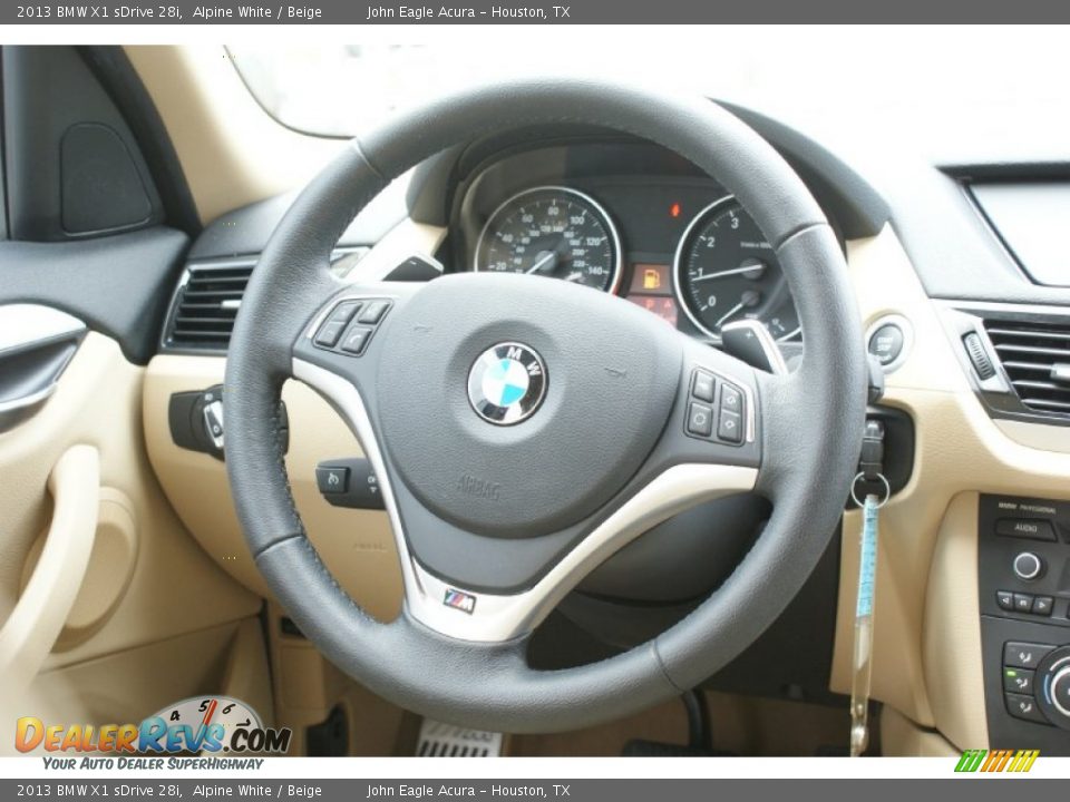 2013 BMW X1 sDrive 28i Steering Wheel Photo #30