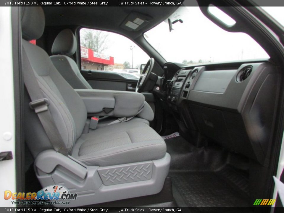 2013 Ford F150 XL Regular Cab Oxford White / Steel Gray Photo #16