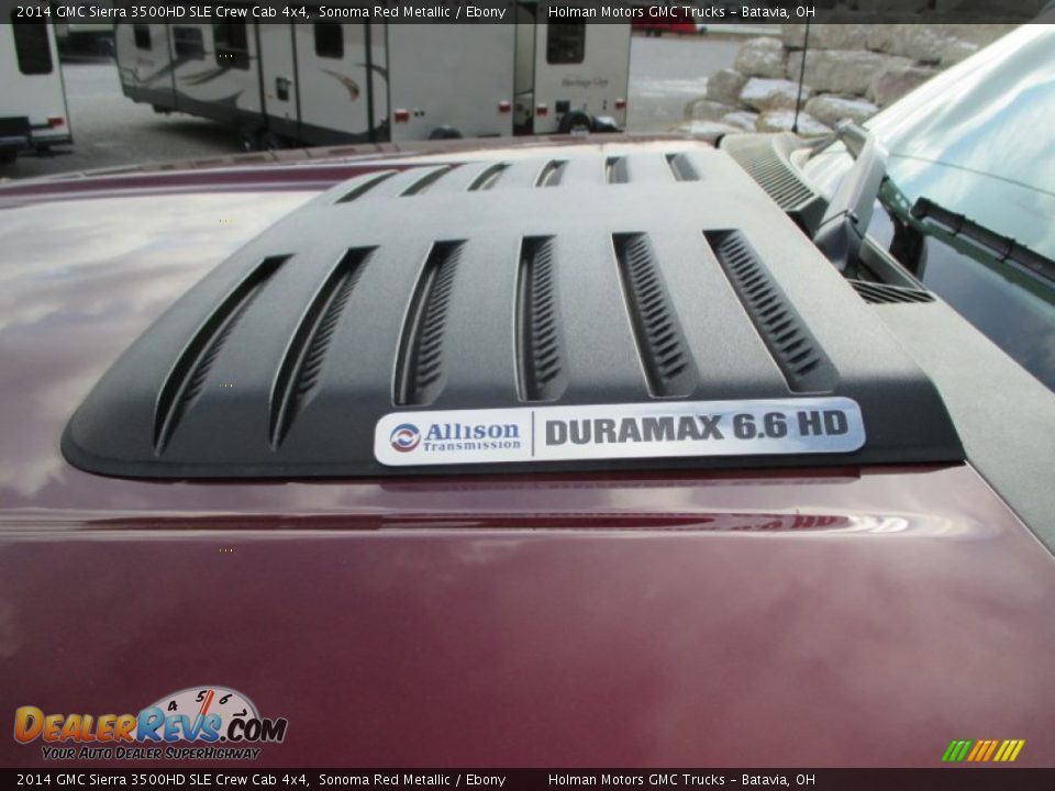 2014 GMC Sierra 3500HD SLE Crew Cab 4x4 Sonoma Red Metallic / Ebony Photo #4