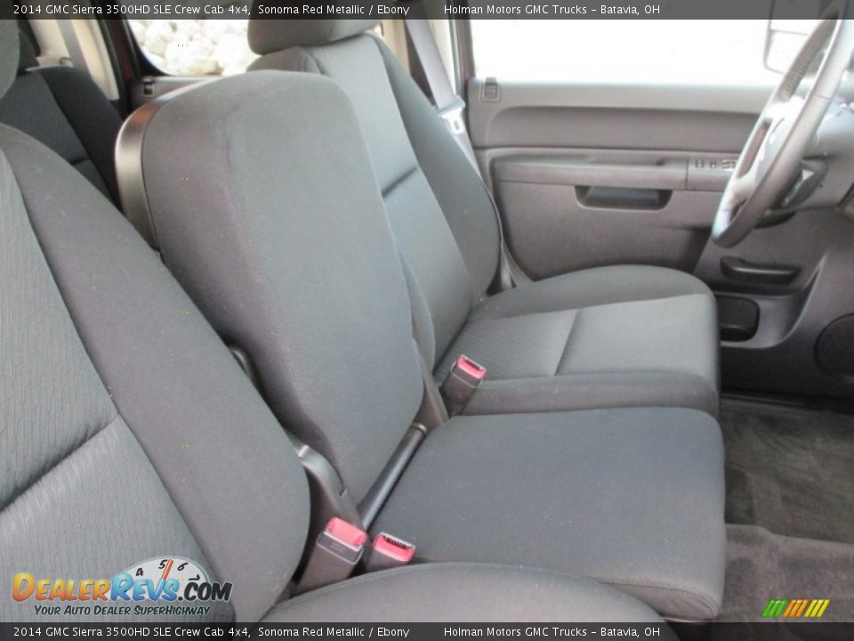 Front Seat of 2014 GMC Sierra 3500HD SLE Crew Cab 4x4 Photo #36
