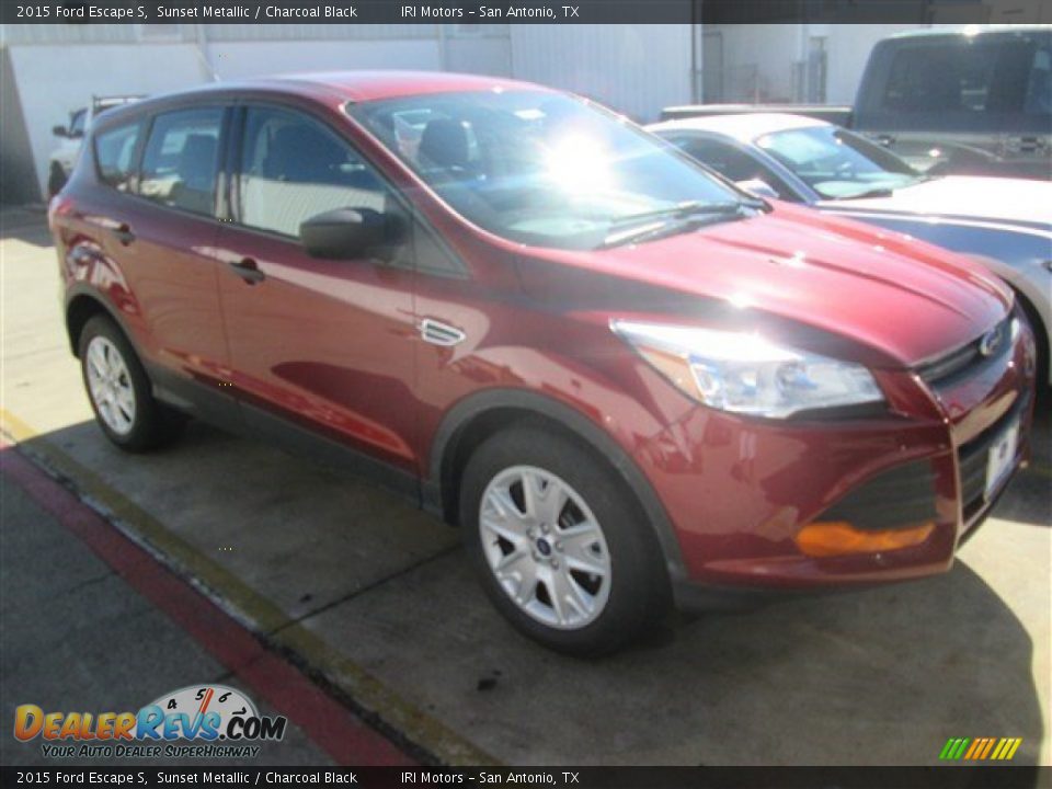 2015 Ford Escape S Sunset Metallic / Charcoal Black Photo #1