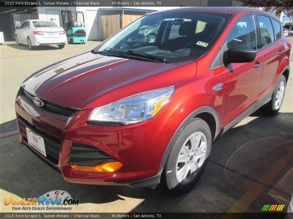 2015 Ford Escape S Sunset Metallic / Charcoal Black Photo #4