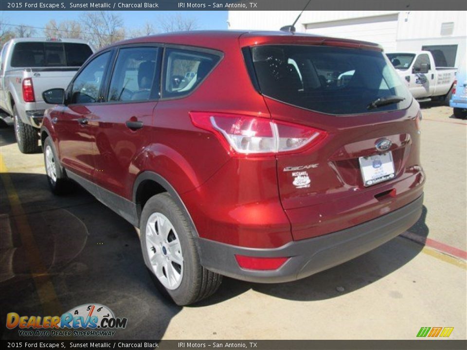 2015 Ford Escape S Sunset Metallic / Charcoal Black Photo #5