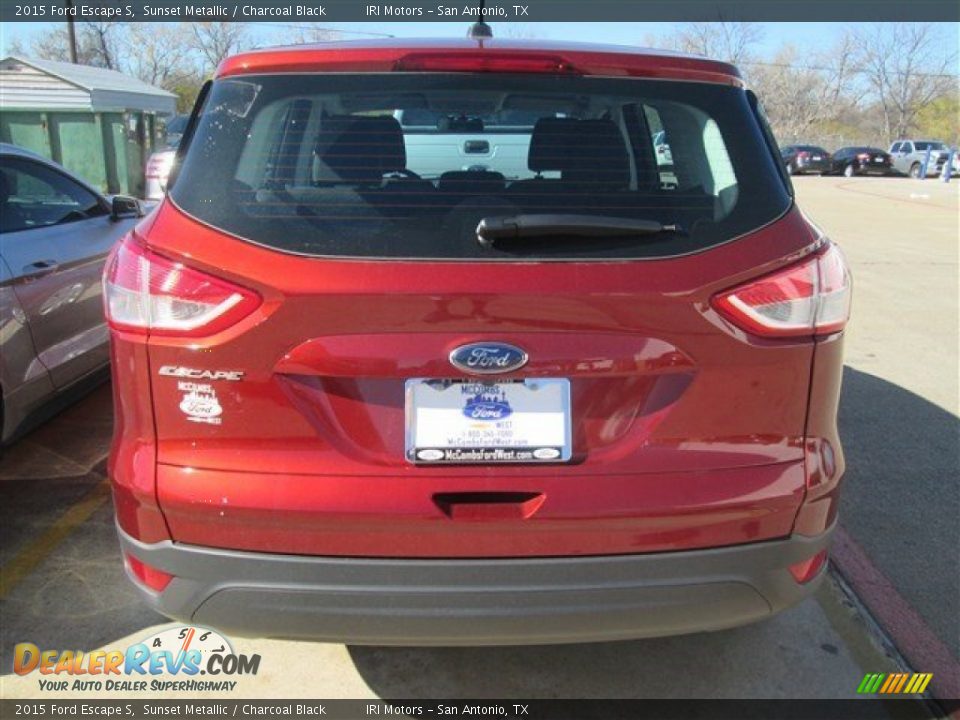 2015 Ford Escape S Sunset Metallic / Charcoal Black Photo #6
