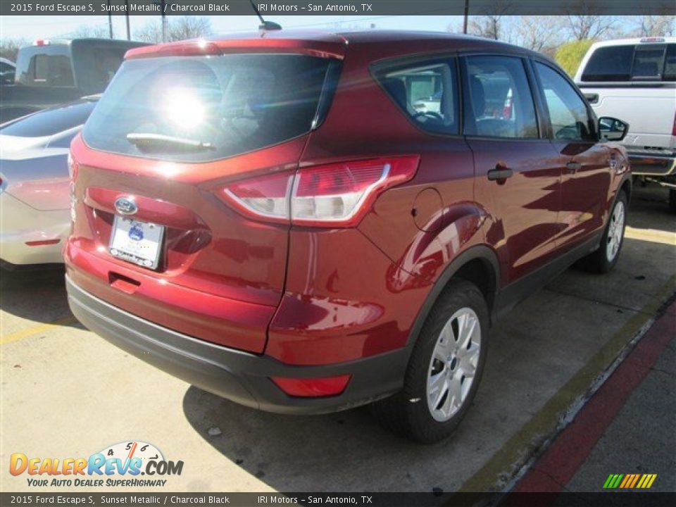 2015 Ford Escape S Sunset Metallic / Charcoal Black Photo #7