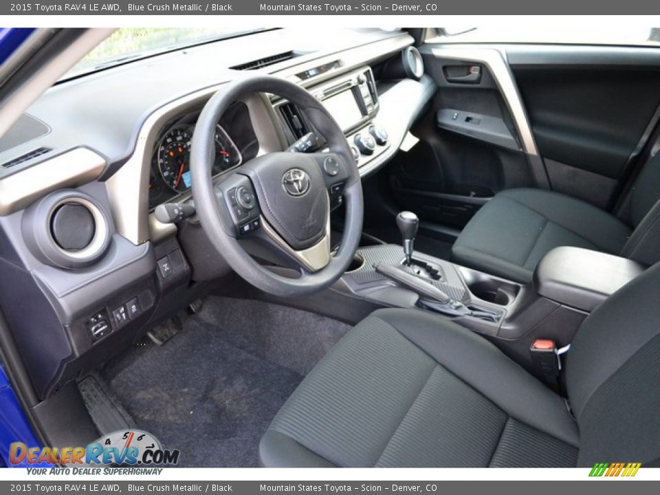 Black Interior - 2015 Toyota RAV4 LE AWD Photo #5