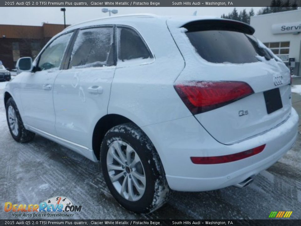 2015 Audi Q5 2.0 TFSI Premium Plus quattro Glacier White Metallic / Pistachio Beige Photo #2