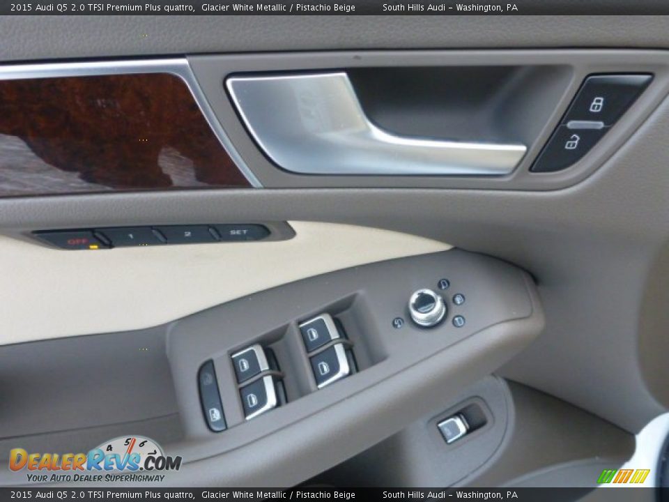 2015 Audi Q5 2.0 TFSI Premium Plus quattro Glacier White Metallic / Pistachio Beige Photo #11