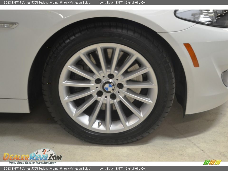 2013 BMW 5 Series 535i Sedan Alpine White / Venetian Beige Photo #3