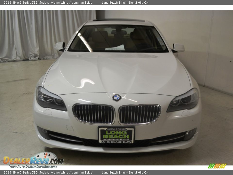 2013 BMW 5 Series 535i Sedan Alpine White / Venetian Beige Photo #4