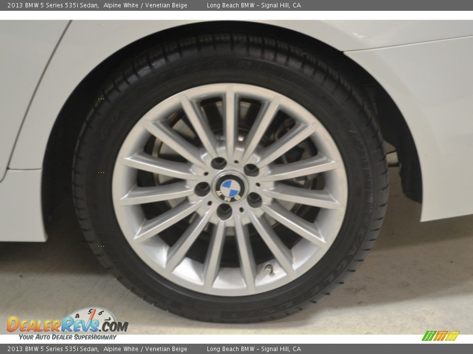 2013 BMW 5 Series 535i Sedan Alpine White / Venetian Beige Photo #8